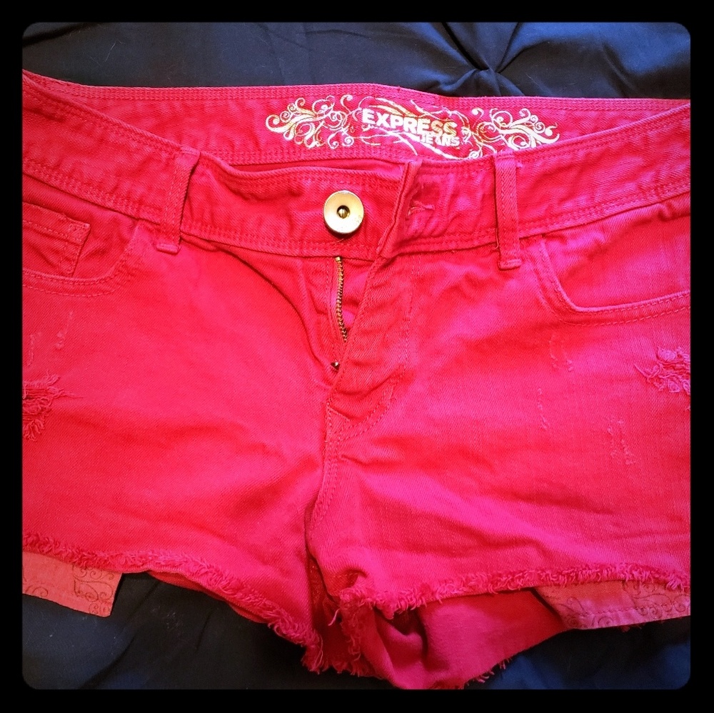 Express size 7 junior shorts